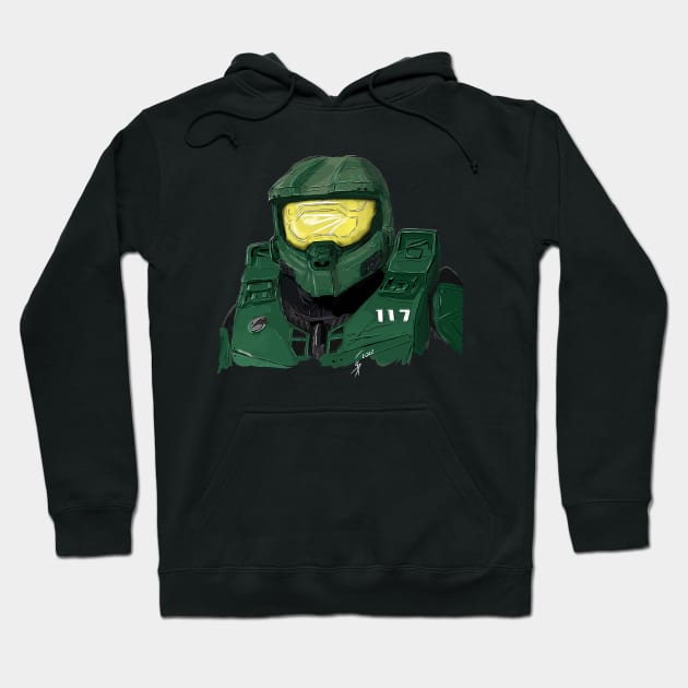 Master Chief v. 2 Hoodie by @Isatonic